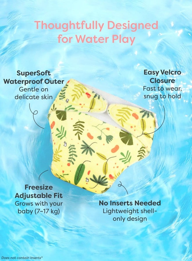 SuperBottoms Reusable Swim Diaper | UNO SuperSoft Cloth Diaper Shell with Velcro | Adjustable Fit for 3M to 3Y | No Insert Needed | Rash-Free & Eco-Friendly Baby Swim Diaper - Image 2