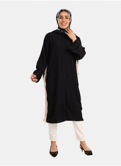 Clue Shirt Dress with Side Trico  - Image 1