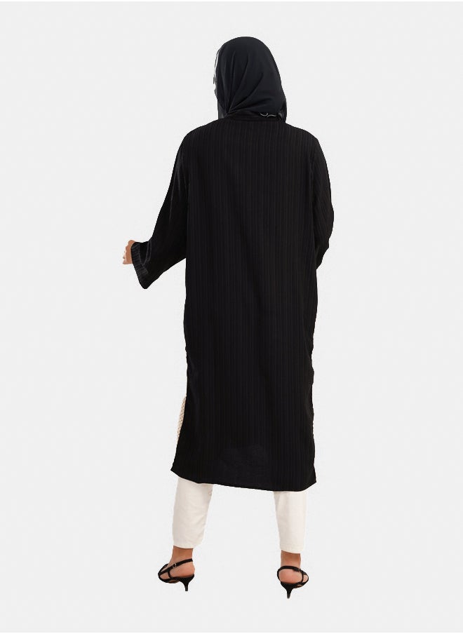 Clue Shirt Dress with Side Trico  - Image 3
