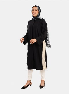 Clue Shirt Dress with Side Trico  - Image 2