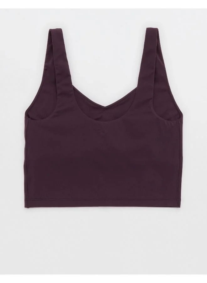 آري من امريكان ايجل OFFLINE By Aerie Real Me Low Key Longline Sports Bra