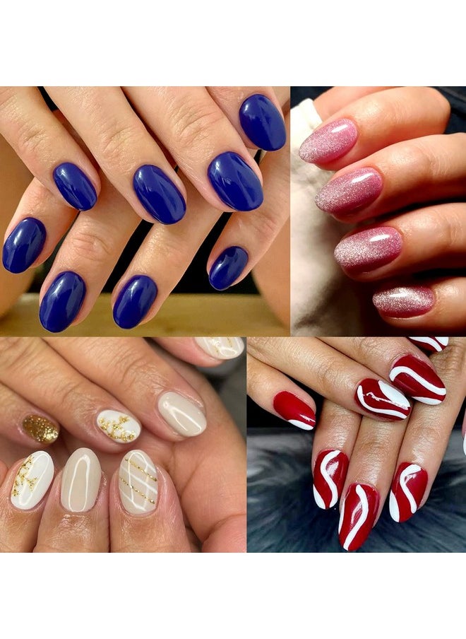 UNA GELLA UNA GELLA Short Oval Almond Fake Nails 504pcs Press on Nails Pre-shape Short Almond Round Gel Nail Tips for Full Cover Acrylic False Nails For Nail Extension Home DIY Salon 12 Sizes False Gelly Tips  - Image 2