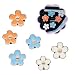 ORIESSE 6pcs Flowers Car Air Freshener Vent ClipsBlue Orange White Daisy Air Vent Clip Car Accessories for Women33cm3cm Flowers Vehicle Decor Refillable Diffuser - Image 2
