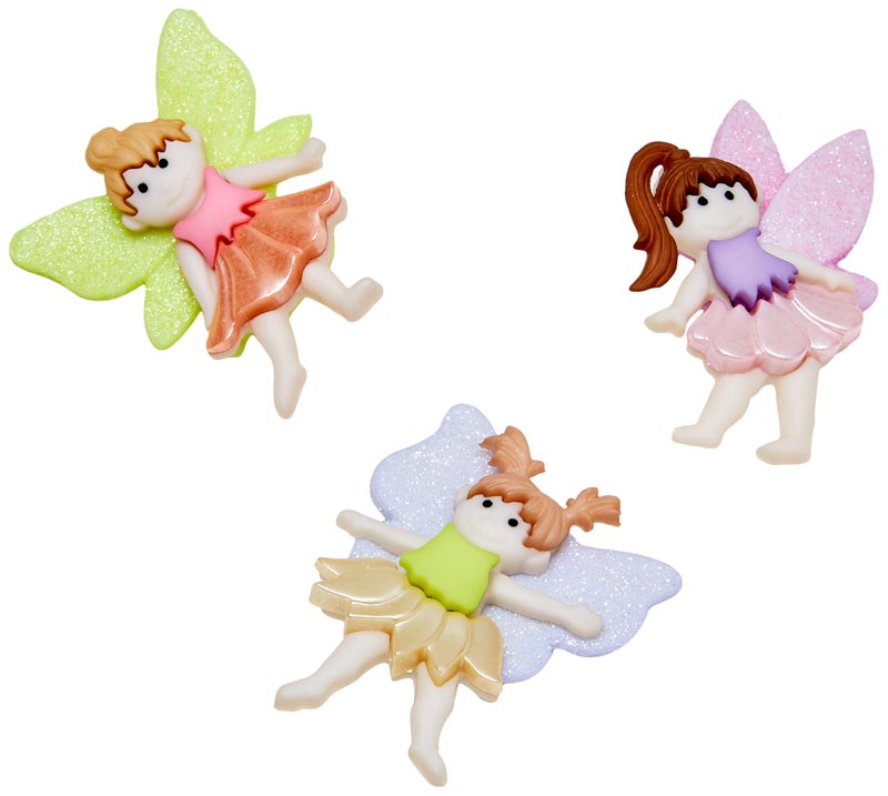 Dress It Up Dress It Up Flower Fairies Buttons Assorted 125 inches 