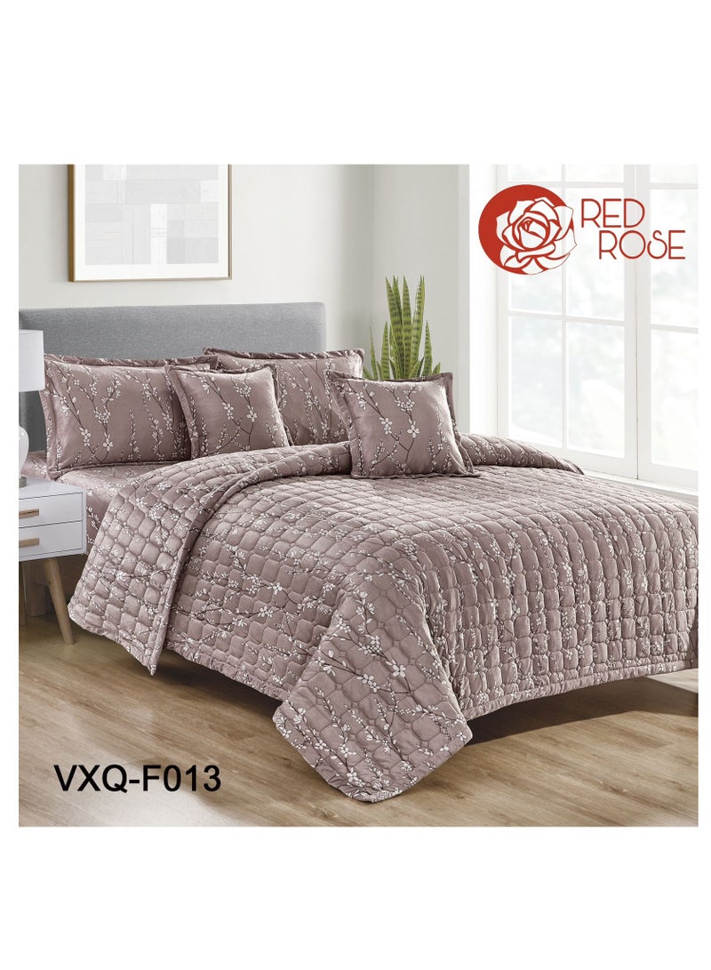 Double winter floral velvet compressed mattress