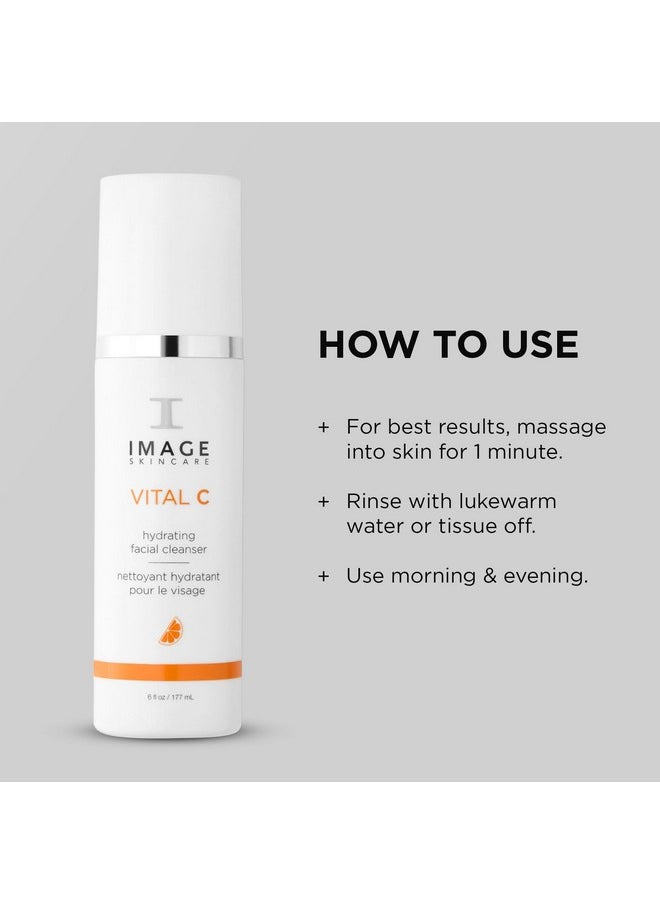 IMAGE SKINCARE IMAGE Skincare, VITAL C Hydrating Facial Cleanser, Gentle Face Wash with Vitamin C, E and A, 6 fl oz  - Image 4