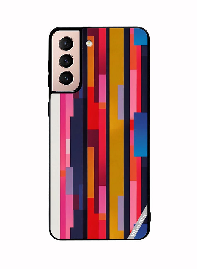 VR CREATIVE Protective Case Cover For Samsung Galaxy S21 5G Abstract Pattern 3D Design Multicolour - Image 1