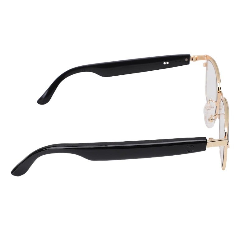 Bluetooth Sunglasses: Gold, Advanced Bluetooth 5.4 Tech - Intuitive Multifunction Key, Crystal Clear Audio for Outdoor Daily Use & Travel - Image 5
