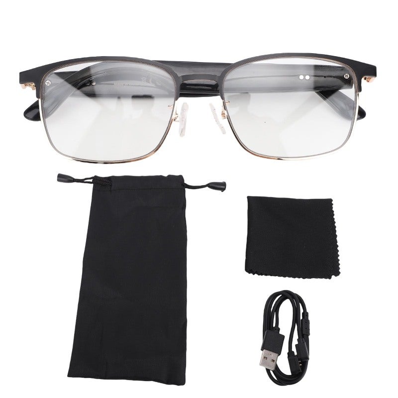 Bluetooth Sunglasses: Gold, Advanced Bluetooth 5.4 Tech - Intuitive Multifunction Key, Crystal Clear Audio for Outdoor Daily Use & Travel - Image 1
