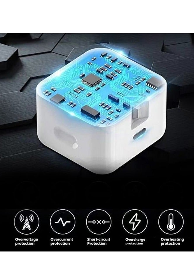 50W Samsung Charger GaN Dual USB C Charger Foldable Type C Fast iPhone Charger USB Wall Plug USB-C Laptop Charger Power Adapter for Samsung S23, iPhone 15 Series, iPad, MacBook, Steam Deck, etc - Image 2