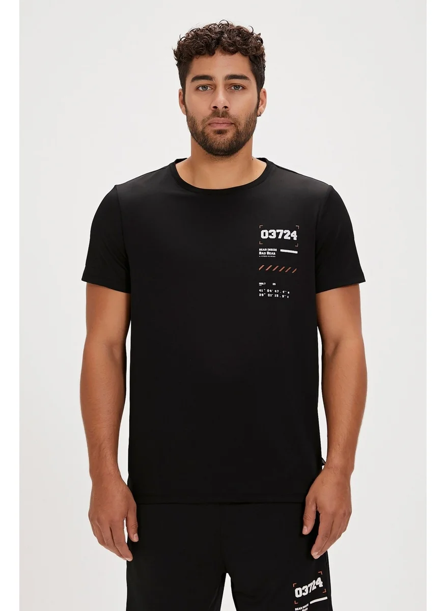 باد بير Jesse Black Printed Men's T-Shirt