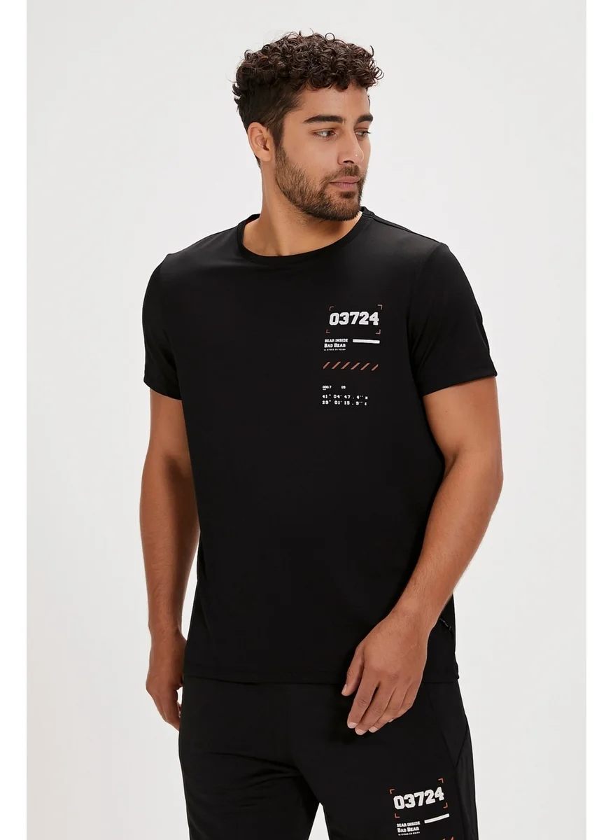 باد بير Jesse Black Printed Men's T-Shirt