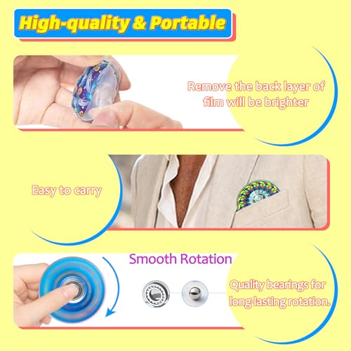 Sqlhrke 40 Pack Fidget Spinner Fidget Toys MiniParty Favors Easter Basket Goodie Bag Stuffers GiftsStress Relief Sensory Toys for Kids Adults ADHD AutismsTreasure Box Toy for Classroom Prizes Supplies - Image 5