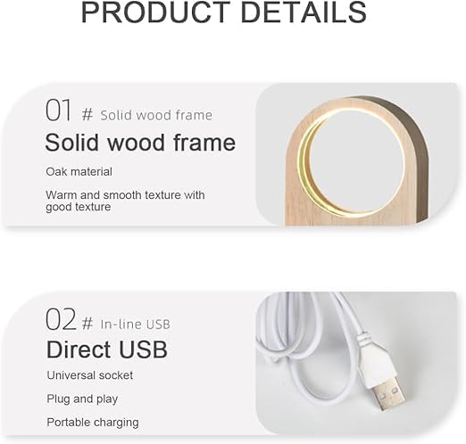 CPENSUS LED Lights Lamp for Office, Dining Room (Wood Solar), Brown - Image 5
