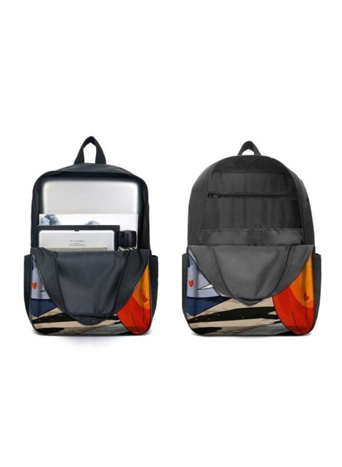 Cartoon three-piece schoolbag with front pocket - 1003 - Image 4