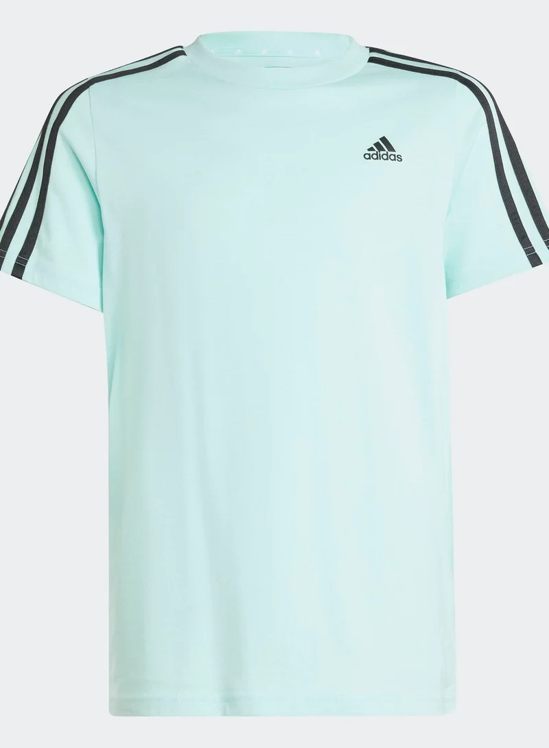 Adidas Essentials 3-Stripes Cotton T-Shirt