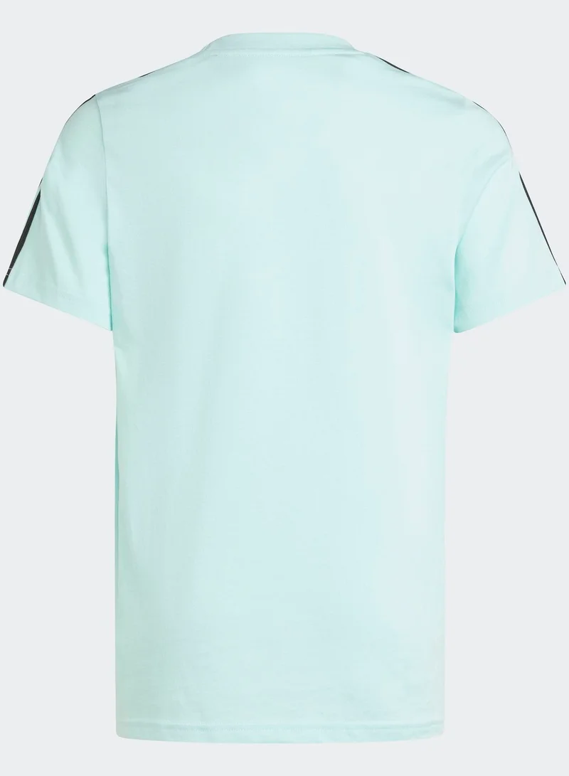 Adidas Essentials 3-Stripes Cotton T-Shirt