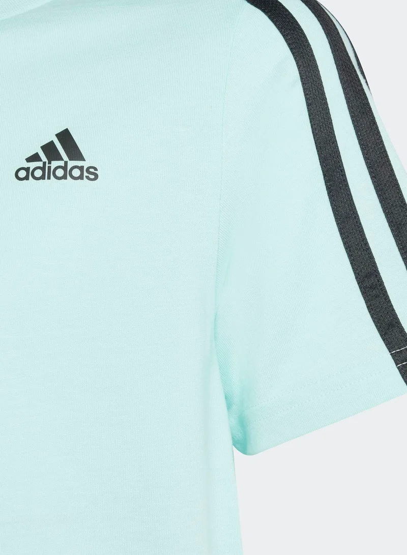 Adidas Essentials 3-Stripes Cotton T-Shirt
