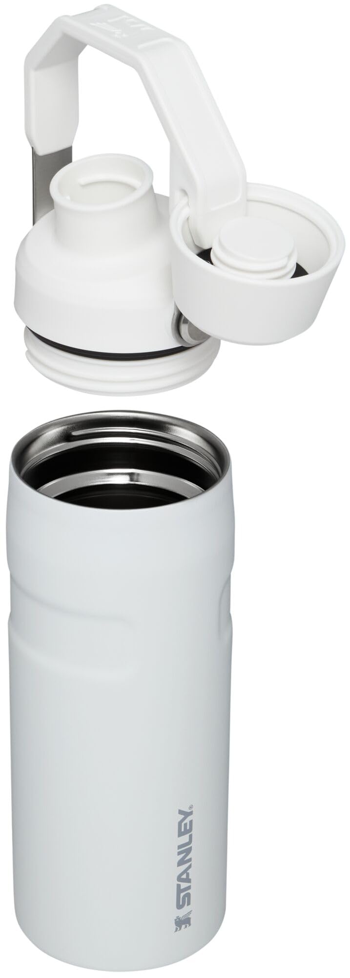 Stanley IceFlow Fast Flow Water Bottle 16 OZ | Angled Spout Lid | Lightweight & Leakproof for Travel & Gym | Insulated Stainless Steel | BPA-Free | Polar - Image 1