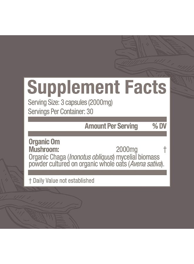 OM CHAGA MUSHROOM SUPERFOOD 90VCAPS - Image 4