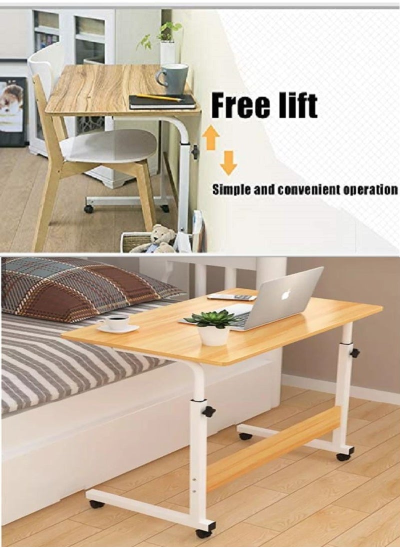 R.VIHAN - Foldable Height Adjustable Rolling Laptop Table Computer Stand - Image 1