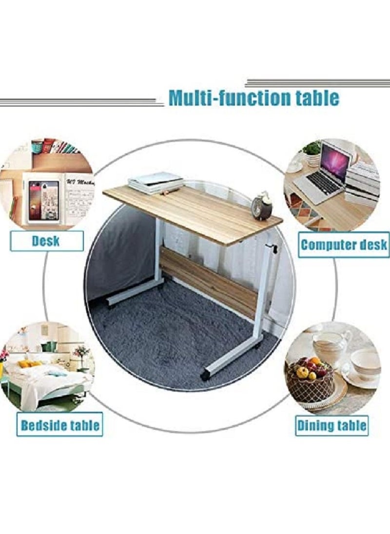 R.VIHAN - Foldable Height Adjustable Rolling Laptop Table Computer Stand - Image 1