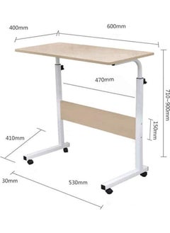 R.VIHAN Foldable Height Adjustable Rolling Laptop Table Computer Stand  - Image 2