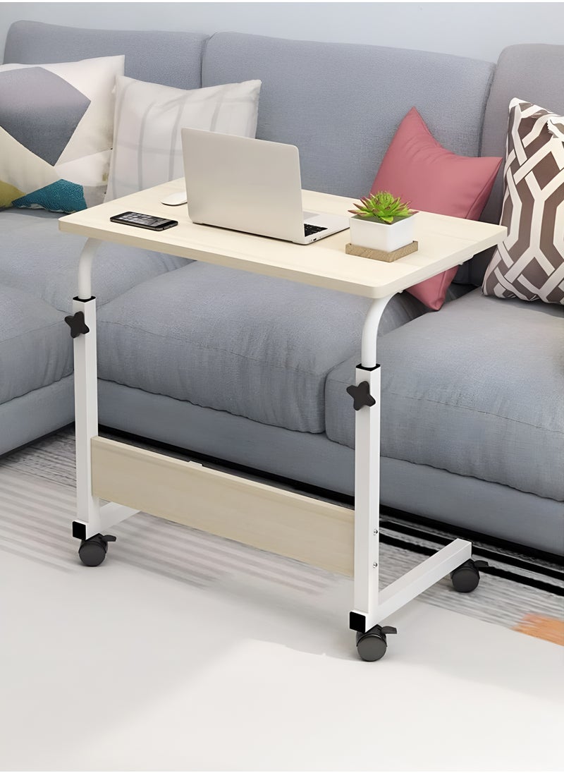 R.VIHAN Foldable Height Adjustable Rolling Laptop Table Computer Stand  - Image 1