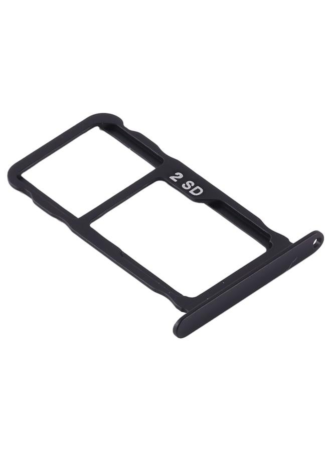 erorex Original SIM Card Tray + SIM Card Tray / Micro SD Card Tray for Nokia X71 / TA-1172 TA-1167 TA-1188(Black) - Image 3