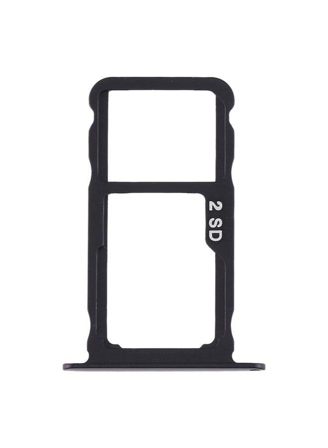 erorex Original SIM Card Tray + SIM Card Tray / Micro SD Card Tray for Nokia X71 / TA-1172 TA-1167 TA-1188(Black) - Image 2