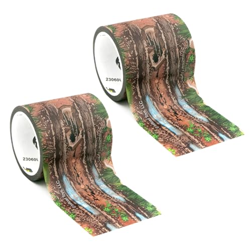PlayTape Dirt Road Tape for Toy Cars Sticks to Flat Surfaces No Residue 2Pack of 2 in x 30 ft Roll - Image 1