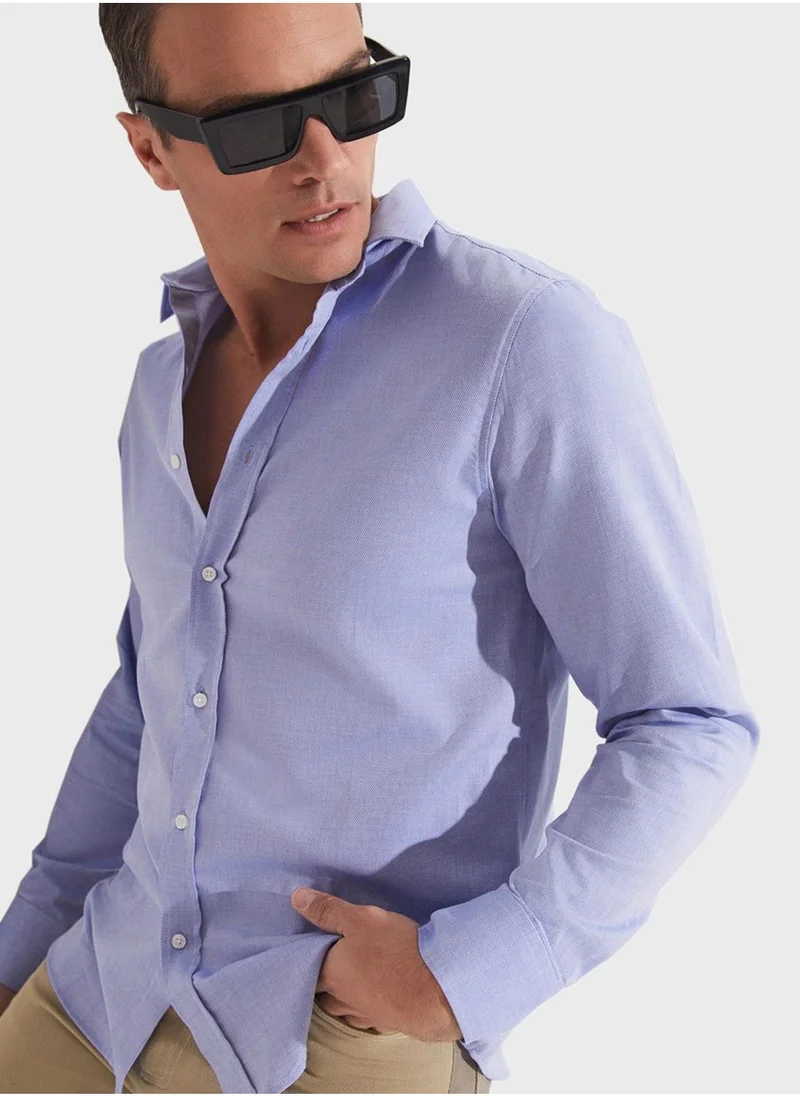 JUNE Striped Slim Fit Shirt