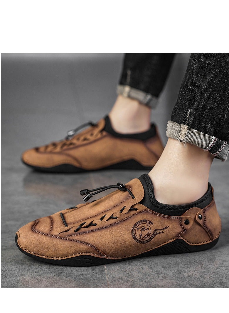 Men's Mesh Shoes, Breathable Sports And Leisure Shoes, Leather Shoes - Image 2