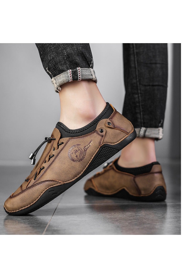 Men's Mesh Shoes, Breathable Sports And Leisure Shoes, Leather Shoes - Image 3