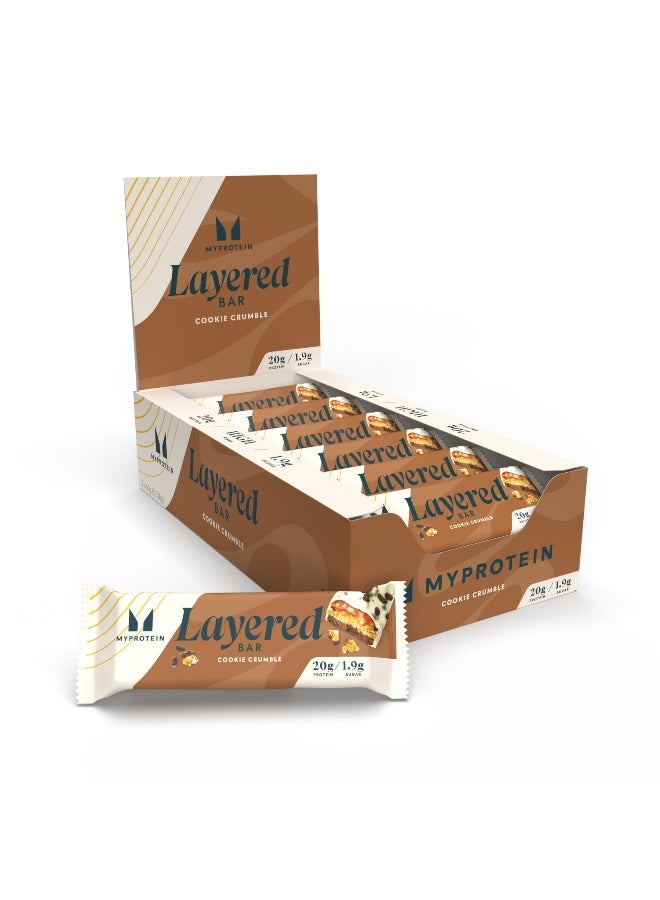 Myprotein Layered Bar Cookie Crumble  - Image 1