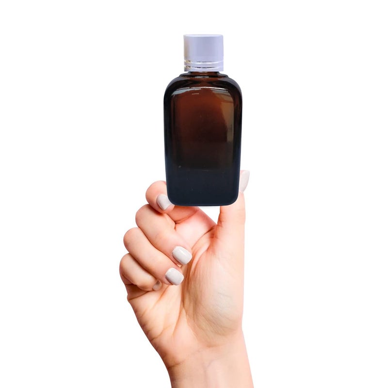 Devinez (Pack of 2) Multipurpose Refillable Amber Square Shape Glass Bottle, 15 ml with Silver Cap and V Drop Nozzle for Cosmetics, Serum, Essential Oils, Blends, Skin Care, Travel, Toners & DIY - Image 2