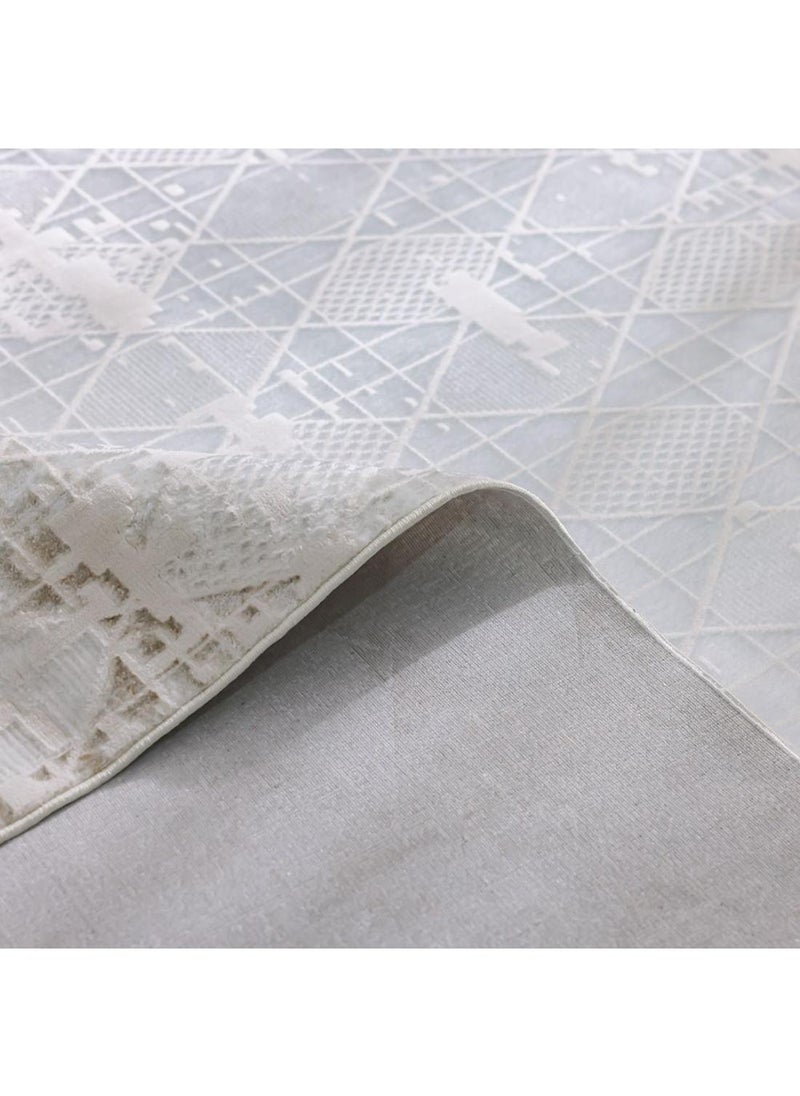 DANUBE HOME Pearl Rug  Polyester Area Rug Floor Covering L230xW160cm-White & Cream  - Image 2