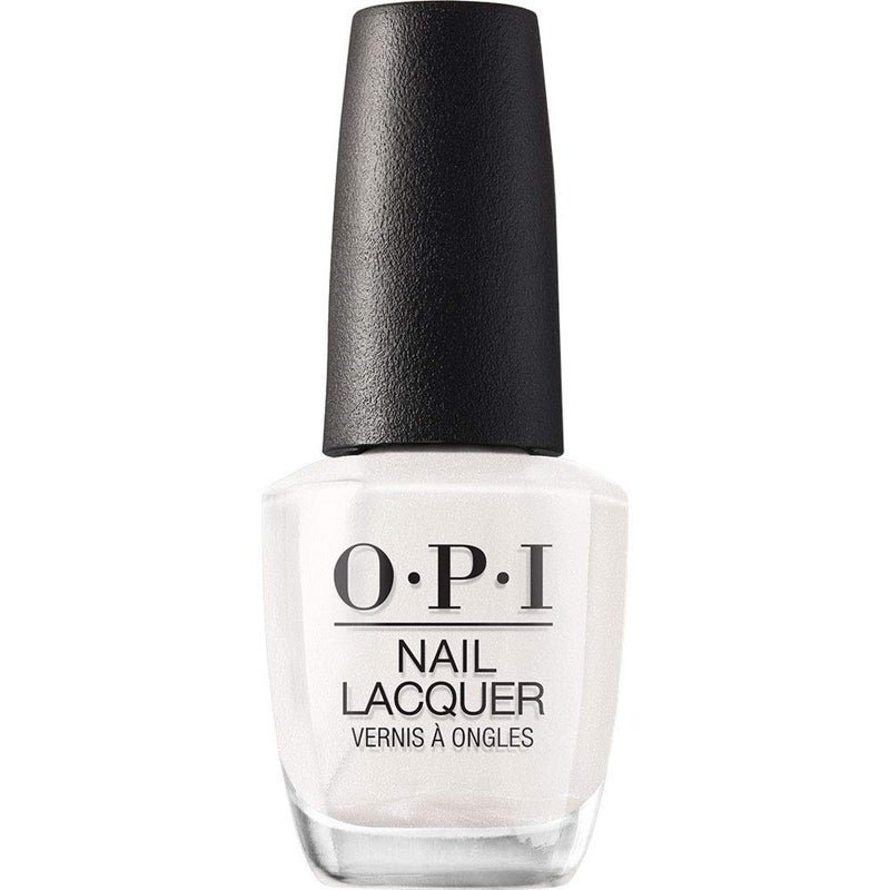 OPI Nail Lacquer Kyoto Pearl | Opaque Soft White Pearl Chip Resistant Nail Polish | Fast Drying, Streak Free - Image 1