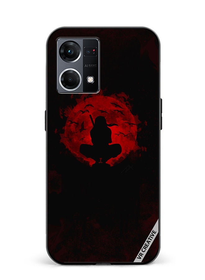 VR CREATIVE Protective Case Cover For Oppo Reno8 4G Bat Moon Design Multicolour - Image 1