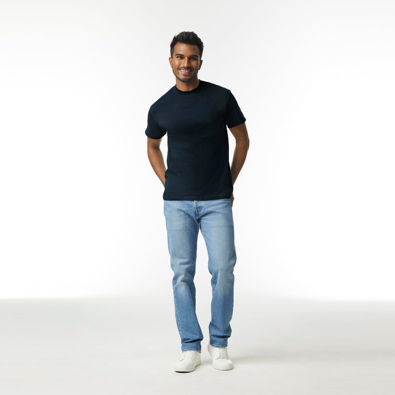 Gildan Adult Ultra Cotton T-Shirt, Style G2000, Multipack, Black (3-Pack), Medium - Image 3