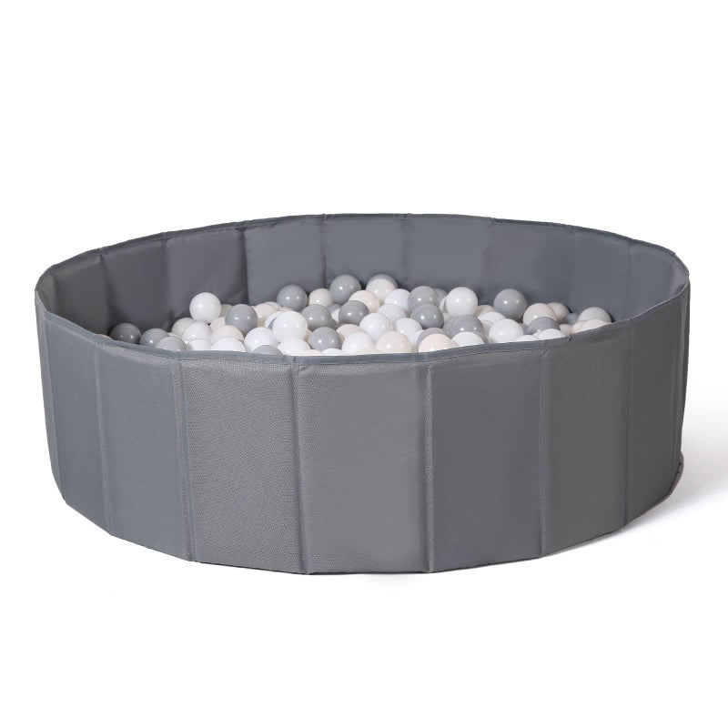 TRENDPLAY Ball Pit for Toddlers Babies Dogs Cats Iinfant Children Foldable Ball Pits Play Tent Crawl Playpen Ball Pool with Storage Bag Surprise for Boys Girls Festival Balls Not Included Gray - Image 3