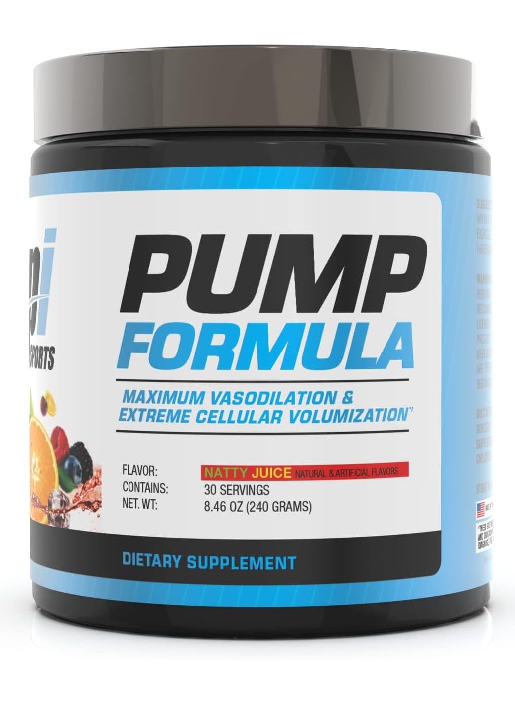 BPI SPORTS BPI SPORTS Pump Formula, Natty Juice Flavors, 228g, 30 ...