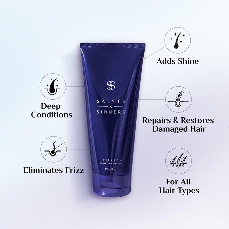 Saints & Sinners Award Winning Velvet Divine Hair Masque to Repair Dry, Damaged, Frizzy Hair - Image 2