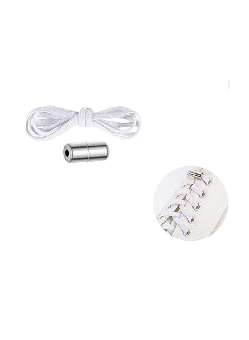 رباط حذاء مرن بقفل مغناطيسي معدني، أربطة حذاء مسطحة، للأطفال والبالغين وكبار السن والمراهقين - Image 1