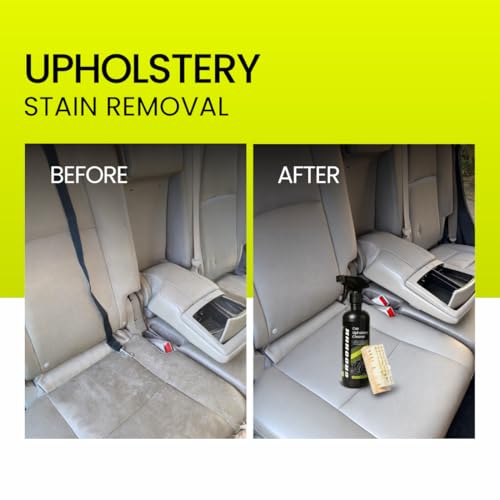 Groommm Total Car Interior Cleaning Kit 500ml – Upholstery & Fabric Cleaner Spray With Cleaning Brush | For Car Seats, Roof Liner, Door Fabric & Seat Covers | Removes Tough Stains from Leather & Vinyl - Image 3