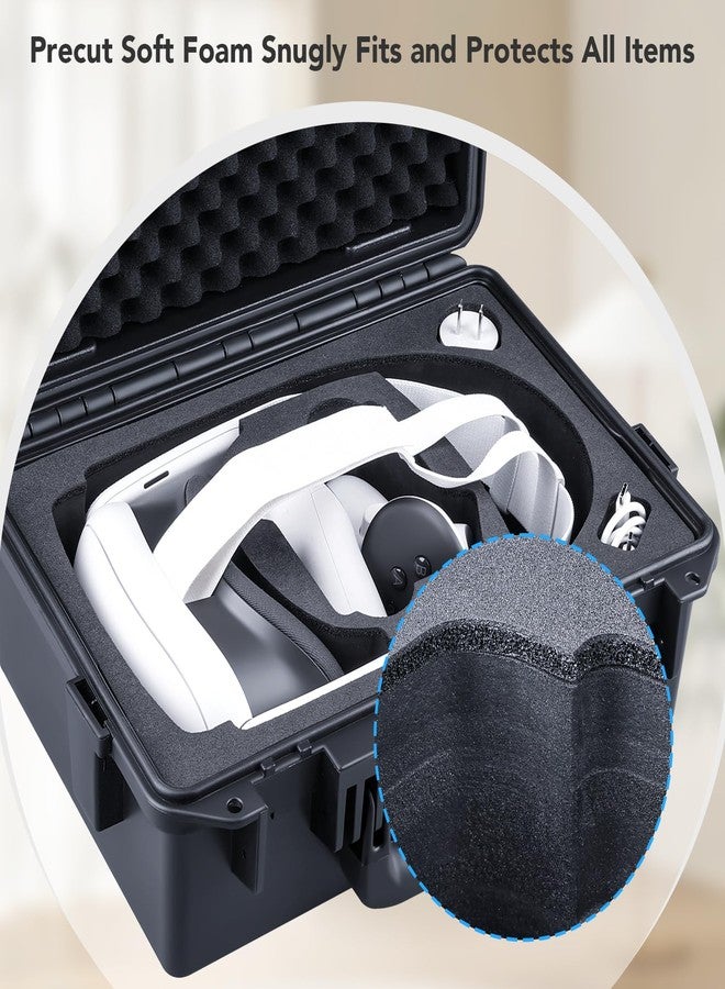 Lykus حافظة صلبة مقاومة للماء Lykus Titan OQ200، تعمل مع Quest 3S/Quest 3/Quest 2، تناسب حزام الرأس الرسمي Elite، حماية أفضل [حافظة فقط] - Image 5