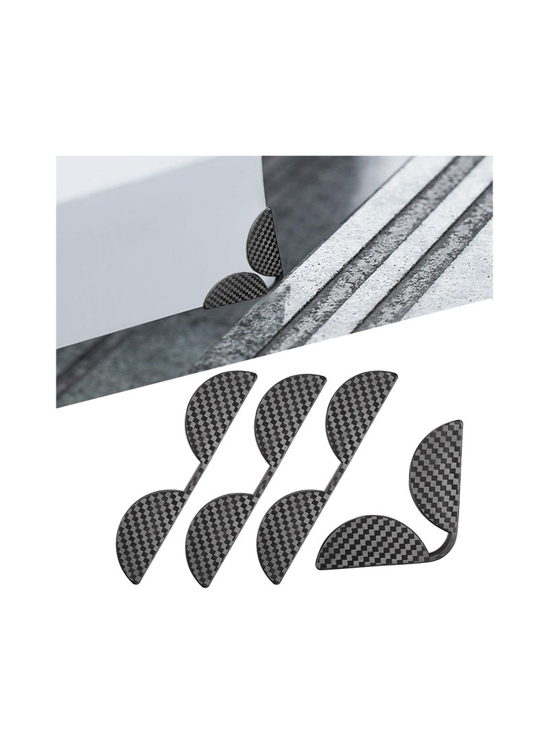 Zikra Car Door Edge Guards - 4PCS High Gloss Slim Anti-Collision Trim, Carbon Fiber Texture Bumper Protector, Universal Anti-Scratch Protector for All Cars and SUVs. - Image 4