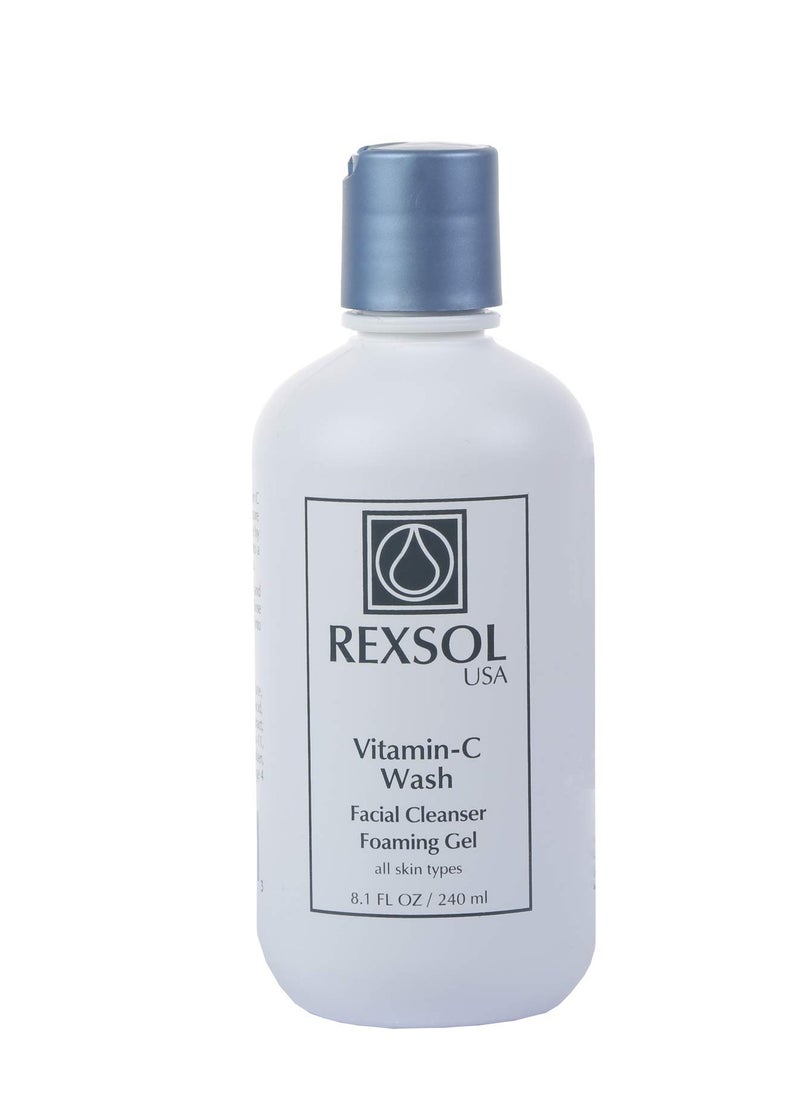 REXSOL Vitamin C Foaming Gel Face Wash | Anti-Aging Cleanser for Sensitive Skin | Natural Daily Facial Cleanser with Vitamins A & E - 8.1 OZ - pzsku/Z1C61D9B52D52EC29AC88Z/45/_/1740573871/94a6be29-a95d-403b-a275-cde094cbc4ad