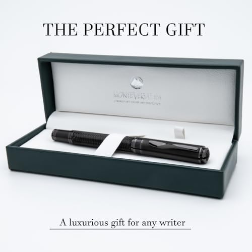 Monteverde Innova Formula M Fountain Pen, Black - Medium Nib, Premium PVD Coated Pen, Refillable, JoWo Stainless Steel Nib, Luxury Gift Box - Image 5
