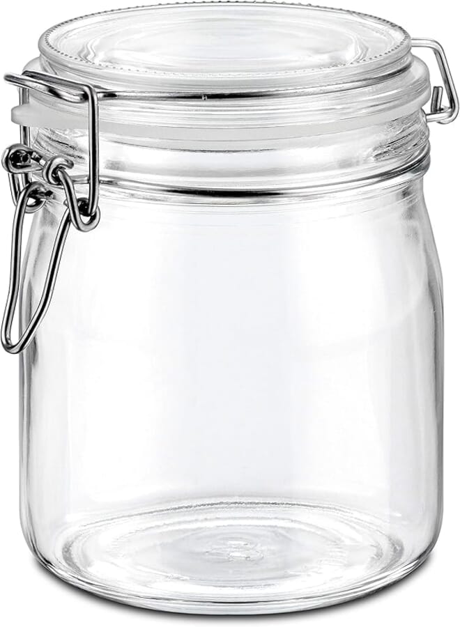 Borgonovo 96.75Nr Normal Food Container Jar 750ML With Elegant Design - Clear